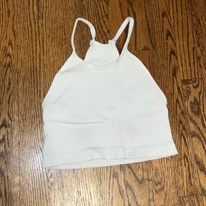 White Free People Happiness Runs Tank